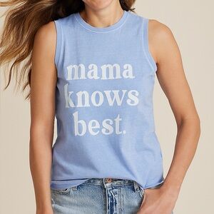 NWT Mama Knows Best Classic Fit Cotton Graphic Tank